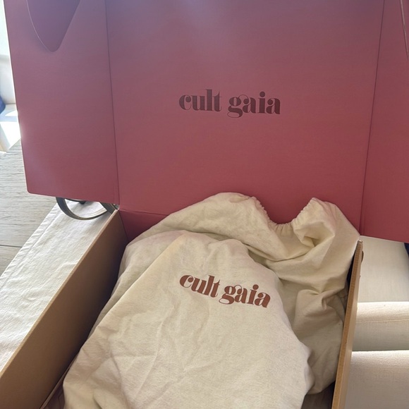 Cult Gaia Black Leather Tote - Picture 5 of 6